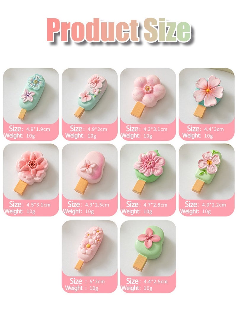 JACIRCLE Fridge Magnets,10 Pcs Food Fridge Magnets, 3D Resin Creative Food Shaped Refrigerator Magnets, Cute Kitchen Magnetic Stickers for Home Decor, Strong Magnetic Fridge Magnets Set for Refrigerator, Whiteboard, Blackboard, Office, Decorative Food Magnet Collection - Image 2